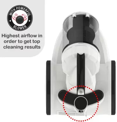 Inalsa Zeus Bagless Dry Vacuum Cleaner (White, Grey) Inalsa Zeus Bagless Dry Vacuum Cleaner (White, Grey)